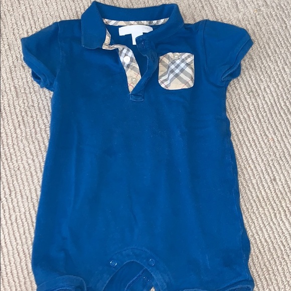 burberry romper baby boy